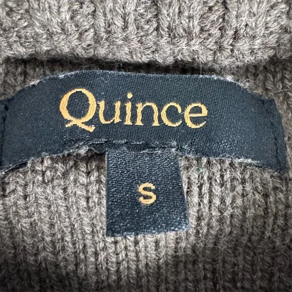 Quince Cardigan Sweater Womens Size S Organic Cotton Cropped Button Front - Picture 5 of 12